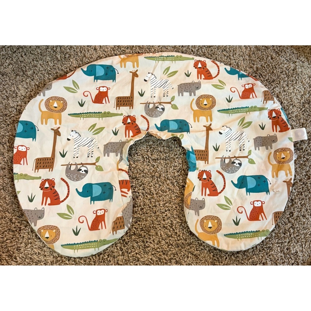 Boppy Nursing Pillow Zoo Animal Pattern Pillow Cover